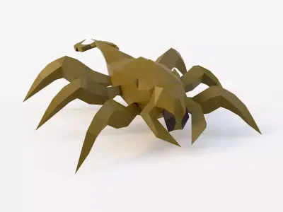Scorpion low poly 3d model Low-poly 3D model