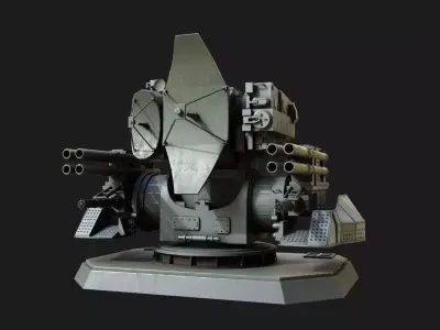 Kashtan CIWS CADS-N-1 SA-N-11 Low-poly 3D model
