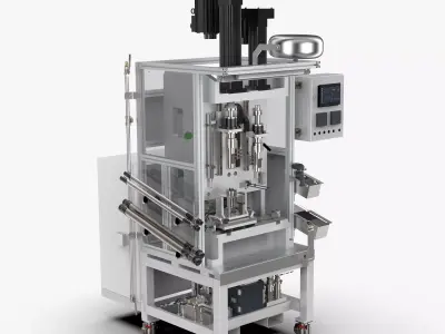 Automatic Worm Pressing Machine 3D model