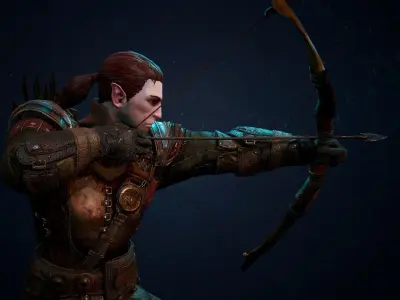 Archer Lambert Game Ready Model Low-poly 3D model