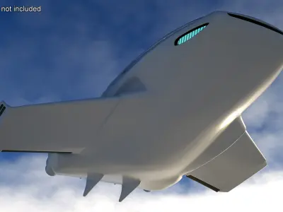 Futuristic Air Concept Car 3D model