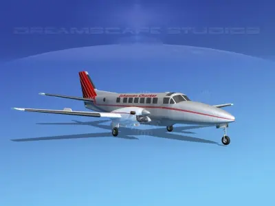 Beechcraft B99 Johansen Air 3D model