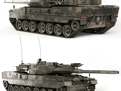 Tank Leopard 2A7 2006 3D model