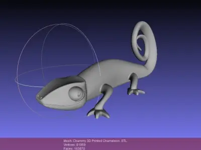 Chammy - Algix Chameleon Mascot 1st Concept Free 3D print model