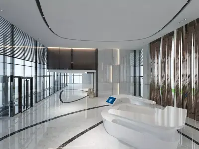 The Hotel Lobby 13 3D model