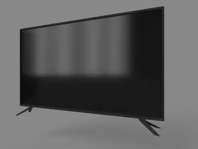 Simple TV Screen Free low-poly 3D model