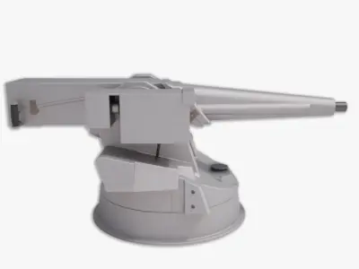 Hitrole naval gun 3D model