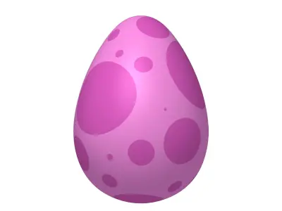 Dinosaur Egg Cartoon 3D model