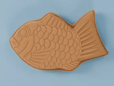 Taiyaki Low-poly 3D model