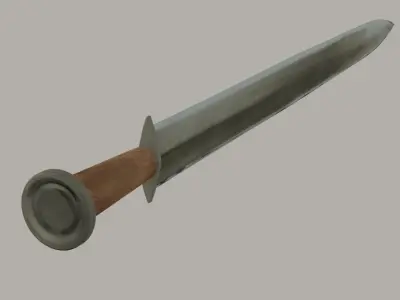 Chinese sword Qin dynasty Free 3D model