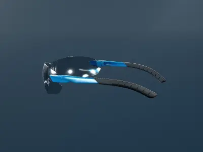 3M Glasses Low-poly 3D model