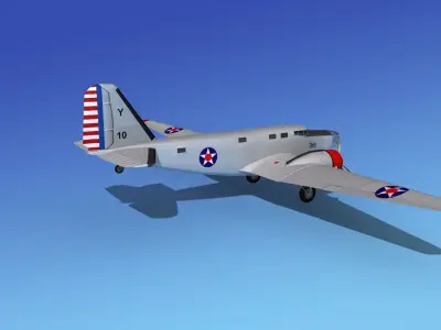 Douglas B-18A Bolo V02 3D model
