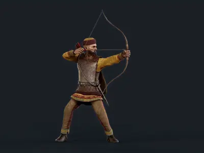 PERSIAN1 Low-poly 3D model