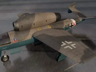 Henschel Hs-132C 3D model