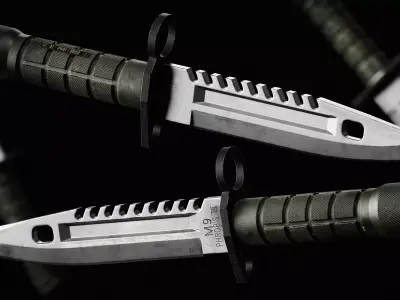 M9 Bayonet Gameready Model Low-poly 3D model