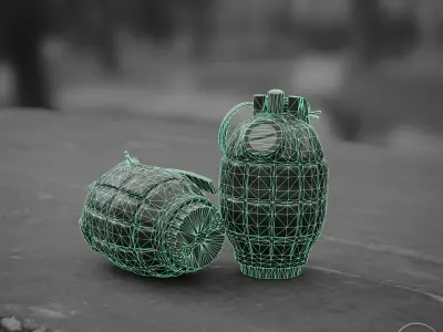 Mills Bomb No 36M MKI Grenade Low-poly 3D model