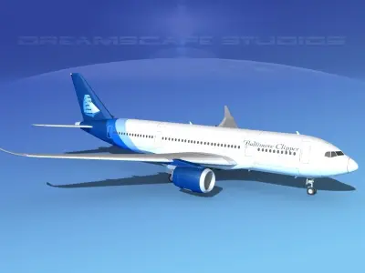 Airbus A350-800 Baltimore Clipper 3D model
