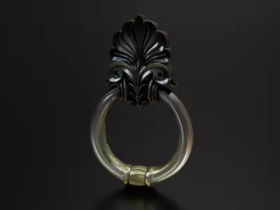 Old door knocker 2 3D print model