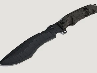 Military Knife 01 3D model