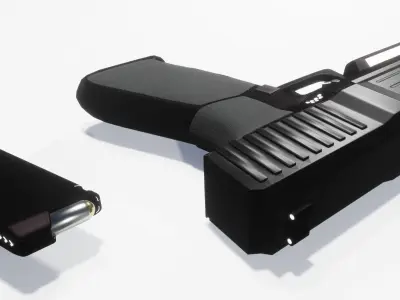 GUN Sci-Fi  Low-poly 3D model Low-poly 3D model