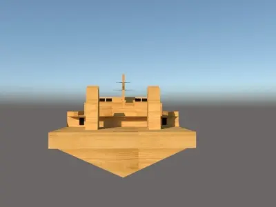 Coast Guard RC Boat 3D model