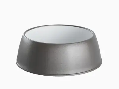 Plastic Dog Bowl B 01 Low-poly 3D model