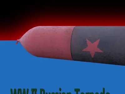 WW II Russian Torpedo Free 3D model