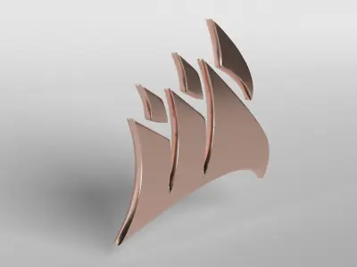 Corsair Logo v1 005 Free low-poly 3D model