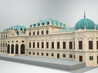 Upper Belvedere - Vienna - Austria 3D model