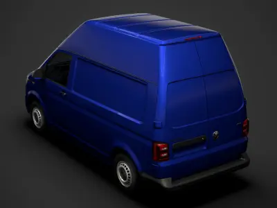 Volkswagen Transporter Van L1H3 T61 2020 3D model
