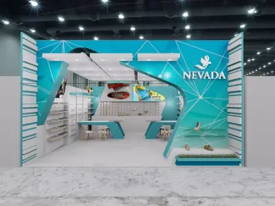 expo booth 3D model