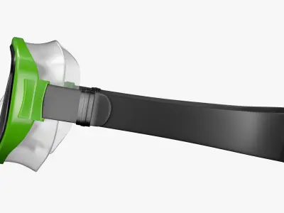 Scuba Mask PBR Low-poly 3D model