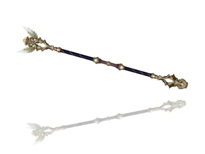 Regalia Scepter Low-poly 3D model