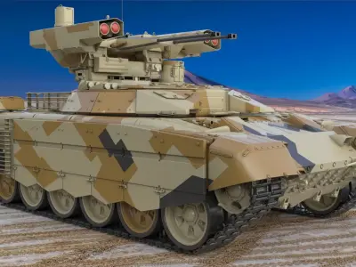 Tank Terminator BMPT 72 Algeria 3D model