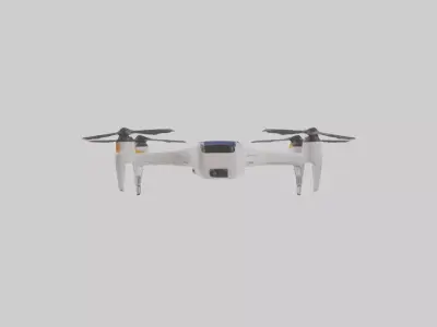 Solar Powered Drone M 1 Low-poly 3D model