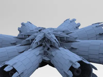 Halo Forerunner Inspired Energy Pilon Generators 7 3D model