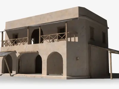 Arab x4 Low-poly 3D model