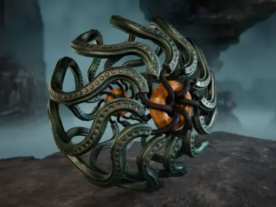 Ancient Artifacts 5 Package Low-poly 3D model