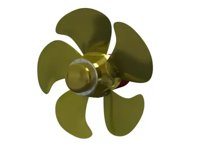SHIP PROPELLER AND THRUSTER 3D model