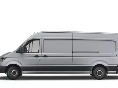 Volkswagen Crafter LWB Startline UK-spec 2020 3D model