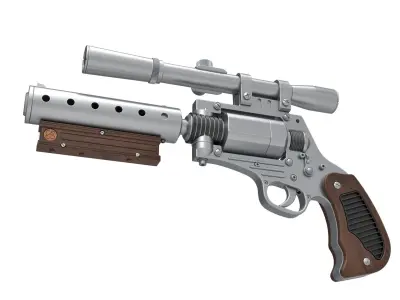 Tobias Beckett Blaster DG-29 from Solo A Star Wars story 3D model