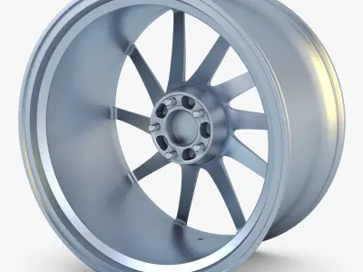 Vossen VPS-310T 19 wheel silver 3D model