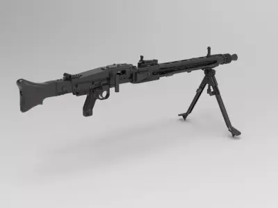 MG42 Machine Gun 3D model