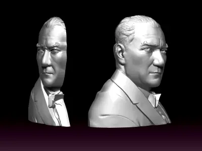 ataturk portrait 3D print model