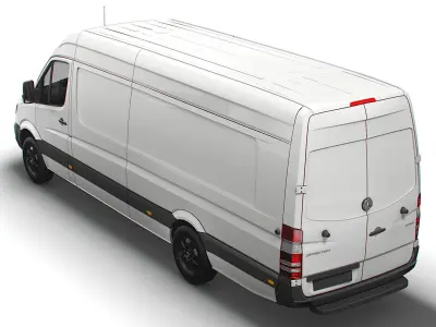 Mercedes Sprinter Cargo Van L4H2 2018 3D model