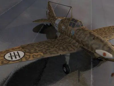 Reggiane Re-2001 Falco II 3D model