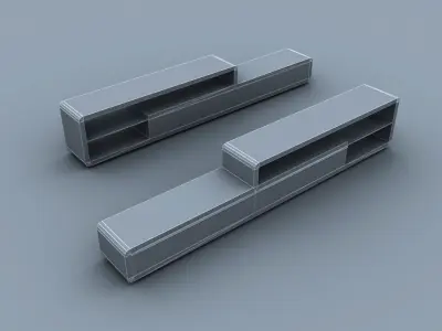 TV furniture Free low-poly 3D model