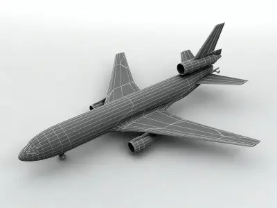  Douglas KC-10 Military Aircraft Low-poly 3D model