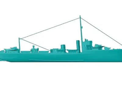 1-300 scale HMS Valhalla Free 3D model