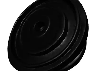 Industrial Control Knob Part Low-poly 3D model